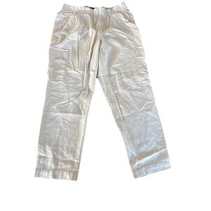 GAP womens Tan High Rise  beige preppy coastal wide leg Size L. BS